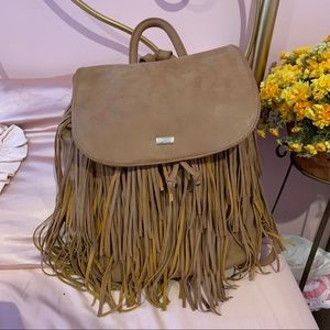 BOGO Cute Faux Leather Fringe Backback